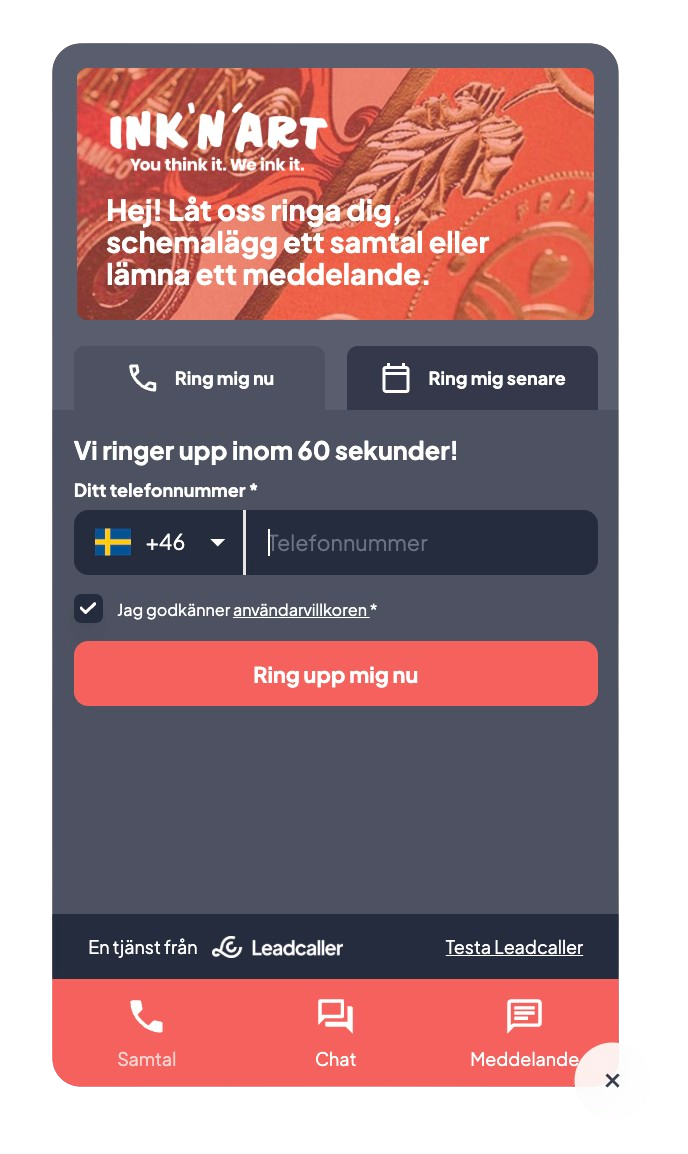 Inkart - Kundhemsida